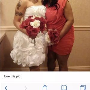 Beautiful short white wedding, party , prom dress